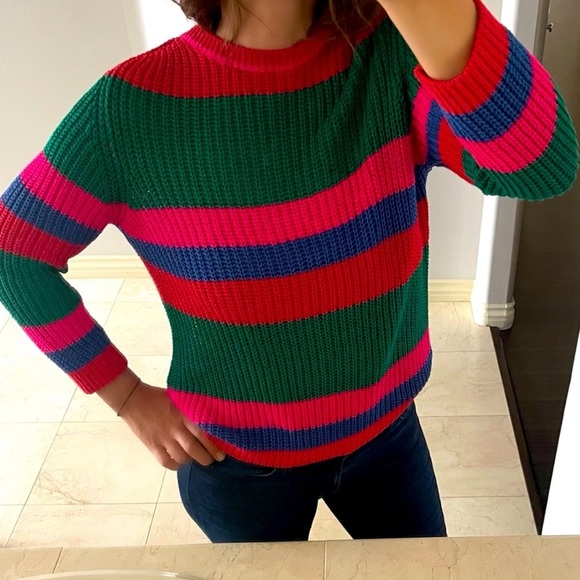 Color Blocking Knit Sweater Isabella D - Picture 10 of 10